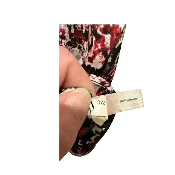 The Limited Floral Ruffle Tie Neck Blouse,  Small,   EUC - Picture 5 of 5